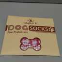 PUPTECK Anti-Slip Dog Socks with Double Sides Grips for Small Medium Large Dogs Hardwood Floors Prevents Licking, Dog Shoes for Hot Pavement Traction Control for Senior Dogs, Fuschia, S (Small (4 Count))