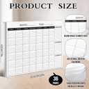 Colarr 36 Sheets 2026 Monthly Ruled Calendar Sheets 22x17 Undated Pages