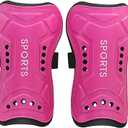 Soccer Shin Guards with Adjustable Straps for Kids Youth & Adults, Lightweight Football Leg Protection Shin Pads for Boys and Girls, Shin Guards Soccer, Rosy, M Younth