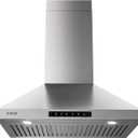 Wall Mount 36 Inch Range Hood 900 CFM, Ductless/Ducted Convertible Kitchen Hood, 3-speed Gesture Sensing & Touch Control, Stainless Steel Kitchen Vent Hood with Permanent Baffle Filters