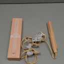 BeKind Bliss Hand-Sized Mini Hair Straightener - Portable Ceramic Small Flat Iron for Short Hair, Bangs, Curls - Lightweight, Dual Voltage Travel Hair Iron, Ideal for Styling & Touch-ups (Peach)