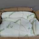 Ultra Soft King Size Mattress Topper - Viscose Made from Bamboo Pillow Top Mattress Pad for Back Pain Relief - Naturally Cooling for Hot Sleepers, Green