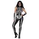 Morph - Women's Skeleton Bodysuit Costume - Sleeveless Halloween Skeleton Outfit for Women - Spooky Party Wear (XX-Large)