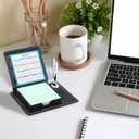 Thenshop 12 Pcs Social Worker Appreciation Gifts Bulk Sticky Note Holder Thank You Inspirational Quote for Women Men Nurse Employees Coworker Self Adhesive Office Note Pad Holders (Motto)