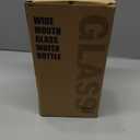 MUKOKO 84oz Glass Water Bottle with Time Marker and Silicone Sleeve 2.5L Water Jug with Stainless Steel Handle Gallon Drinking Bottle with 2-in-1 Lid Wide Mouth BPA Free, Olive