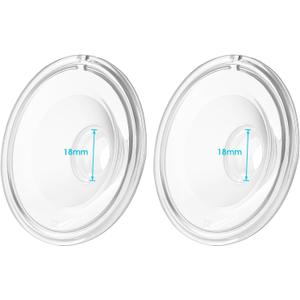 Silicone 18mm Flange Compatible with Momcozy/Tsrete/Kmaier Wearable Breast Pump,Shield/18mm Flange Insert Replacement, Use with Wearable S9|S10|S12|S9 Pro|s12 Pro Pump Parts/Accessories