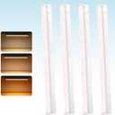4 Pack 34" LED Under Cabinet Lighting Hardwired, 22W 1800LM 3CCT Adjustable (3000K/4000K/5000K), Plug-in Hardwired, Linkable Up to 10 Lights, 45 Rotatable Design