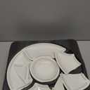 Chip and Dip Serving Set, 13.5" Serving Platters and Trays, Appetizer Serving Tray, Divided Serving Tray, Party Serving Relish Trays and Platters, Lazy Susan Taco Bar, Lazy Susan Serving Platter