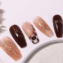 Spider Gel for Nails Art, 3D Clear Spider Gel Elastic Painting Wire Drawing Nail Art Polish Apply with Chrome Powder for Line Sculpting Gel Soak Off UV LED Gel Polish Manicure DIY Nail Designs