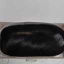 MY-LADY Human Hair Toppers for Women Real Human Hair for Thinning Hair 7 * 13CM Silk Base Hairpieces with Bangs 150% Density Clip in Remy Hair Piece 12 Inch Natural Black