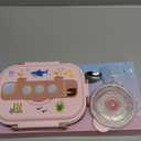 TOPINCN Lunch Box Divided Insulation Sealed with Cartoon Compartment Leakproof for Boxes Stainless Steel Lunch Boxes ()