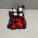 Topbuti 3 Pieces Dog Sweater with Leash Ring, Buffalo Plaid Fleece Vest Pullover Puppy Sweater Warm Jacket Pet Clothes Coats for Small Dogs Cats Teddy Chihuahua Yorkshire (Large, Buffalo Plaid)