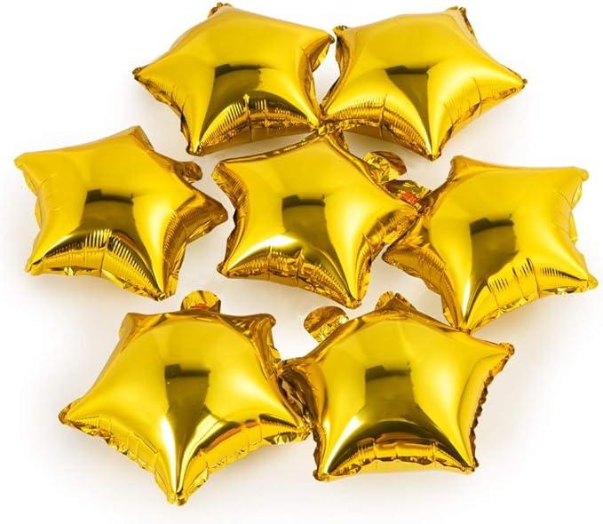 Star-shaped Balloon,10" Gold Foil Balloon Mylar Balloon,Pack of 42