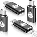 Temdan Lightning to USB C Adapter (4 Pack) for iPhone 15/16 Pro/16 Pro Max/16 Plus,Type C Charger Connector,Support Charging & Data Transfer,for iPhone 15/16 Charger Adapter Not for Audio/OTG-35W