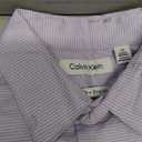 Calvin Klein Boys' Long Sleeve Patterned Dress Shirt, Button-Down Style with Cuffs & Shirttail Hem, Size 12