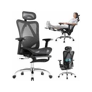 TRALT Office Chair Ergonomic Desk Chair, 330 LBS Home Mesh Office Desk Chairs with Wheels, Comfortable Gaming Chair, High Back Office Chair for Long Hours (Black)