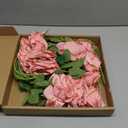 Alecono  Fake Roses, 4in   Flower Head Dusty Pink Artificial Flowers with Stems for Wedding Decorations, Silk Roses Bulk for DIY Home Party Decor