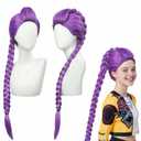 Long Purple Wigs for rumi Wig Costume Women Cosplay Wig Cute Soft Synthetic Wigs for Halloween Costume CC048PR
