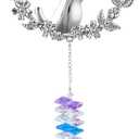 Dog Memorial Gifts for Loss of Dogs Crystal Suncatcher, Pet Memorial Gifts | Loss of Dog Sympathy Gift for Dogs, Bereavement Gift, Hanging Crystals Ornament for Window Rainbow Maker Home Decor