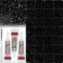 36000Pcs Black Rhinestones Gems for Bedazzling, Bedazzle Crystal Stones Resin Flatback Bedazzled Kit Flat Back Diamond Jewel Mixed 2-6MM with B7000 Glue for Crafting Clothes Clothing Crafts Decoration (Large Pack + 3Pcs Glue)