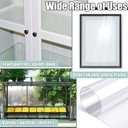 Polycarbonate Clear Plastic Sheet 1 Pcs 16" x 96" Flexible Plastic Sheet Panels with UV Coating on Both Sides for Crafts DIY Window Replacement Panes