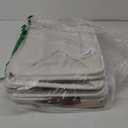 Large Fabric Storage Baskets | 50L Storage Bins, Decorative Linen Closet Baskets with Handles for Organizing, Shelf, Toys, Clothes, Home, Office, Nursery, 17x12x15Inches (Beige&White)