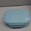 Adult Lunch Box,3 Stackable Bento Lunch Containers for Adults, Modern Minimalist Design Bento Box with Utensil Set, Leak-Proof Lunchbox for Dining Out, Work, Picnic (Green)