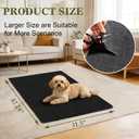 Mat for Under Dog Crate Washable Dog Crate Mat Pet Mats for Floor Waterproof Dog Mat Non-Slip Pads for Kennel Training Protect Floors (47" x 31.5" x 0.22")