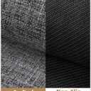 Color&Geometry Ultra Thin Indoor Door Mat (Rolled-up NO Creases) 24"x36", Non Slip Rubber Backed Dirt Trapper Door Mat Indoor Entrance, Low Profile Entryway Mat, Easy Clean, Dark Grey Linen