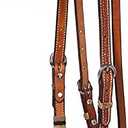 NRS Rawhide Browband Headstall with Quick Change Bit Ends