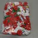 300 Pieces Christmas Wooden Buttons Cute Sewing Buttons Colorful Art Craft Buttons for Handmade Project, Mixed Sizes and Styles