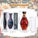 3D Puzzle Vase Puzzle Flower Vase Crafted from 160 Curved Plastic Pieces 3D DIY Housewarming Gift for Flower Arrangements and Home Decoration(Retro Flowers)