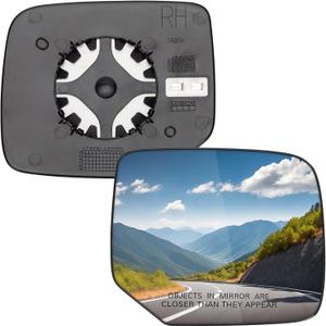 Passenger Side Mirror Replacement for Honda Pilot 2009 2010 2011 2012 2013 2014 2015 - Right Side Mirror Glass, Power Heated Rear View Mirrors Glass