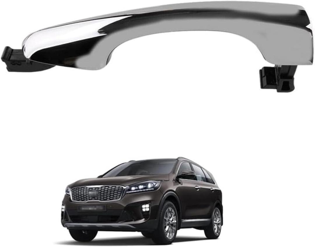 BestParts Rear Outside Door Handle Right Passenger Side RH Compatible with Kia Sorento 2016-2020 EX, L, LX, S, SX 2.4L L4 3.3L V6 Replace 82661C5010