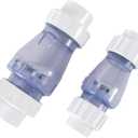 PVC Clear Check Valve/Spring Combination, Clear, 1.5 Inch Interface Water Check Valve(1.5")