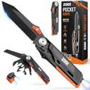 ZOOI Valentines Day Gifts for Him Men Dad, Pocket Multitool, Mens Valentines day gifts, EDC Gear Mens Dad Gift for Men Brother Who Have Everything, Pocket Tools for Fishing Camping Gear