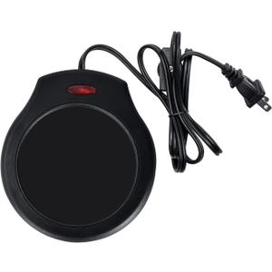 Candle Warmer Plate Safely Releases Scents Without a Flame- Used as Candle Jar Warmer, Candle Melter, Coffee Warmer, Mug Warmer, Cup Warmer in Your Home & Office (Black)