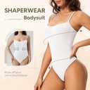 Square Neck Thong Bodysuits for Women for Daily Wear, Tank Top Body Suits for Womens (Medium)