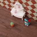 4 x DOITOOL Doll House Floor 40 Pcs Peel and Stick Miniature Vinyl Plank Flooring Tiles 1 12 Scale Self Adhesive Dollhouse Floorboard for Doll House Decorations and Accessories