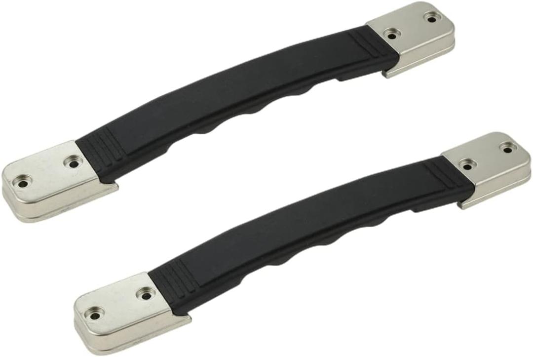 dophee 2Pcs Replacement Suitcase Luggage Carrying Handle Grip Travel Suitcase Luggage Case Handle Spare Fixed Pull Belt Strap, Black, 8.07"x1.06"