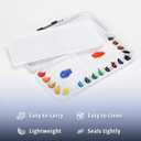 Mr. Pen- Airtight Watercolor Palette with Lid, 18 Wells & 2 Mixing Areas, Lightweight Sealing Paint Palette for Travel, Painting, Watercolor Mixing, Art Class and Studio Use