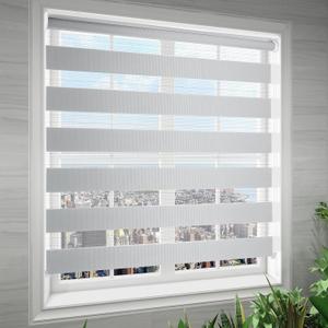 RED GRAPES Zebra Blinds for Windows Dual Layer Roller Window Shades Light Filtering Sheer Privacy Light Control for Day and Night Blind Shade for Home and Office,Easy to Install(23" W x 72" H, Grey) RED GRAPES Zebra Blinds for Windows Dual Layer Roller Window Shades Light Filtering Sheer Privacy Light Control for Day and Night Blind Shade for Home and Office,Easy to Install(23" W x 72" H, Grey)