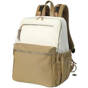 ILCOLPO Diaper Bag Backpack, Nylon Baby Bag with 19 Pockets, Large Baby Diaper Bag for Boys Girls, Diaper Bag Insert, Changing Pad, Insulated Pockets, Stroller Straps, Khaki