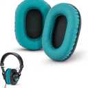 Brainwavz Perforated Replacement Earpads for Sony MDR 7506, V6 & CD900ST with Memory Foam Ear Pad & Suitable for Other On Ear Headphones(Turquoise)