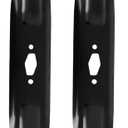 742P05510 High-Lift Blade for 46'' Deck Compatible with C ub Cad et XT2-LX46 ZT1-46, C raftsman Z5400 Z5450 T2400, T roy-Bilt M TD Zero-Turn Mowers with S-Shaped Center, Replaces CMXGZAM110192, 2 Pack