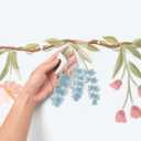 Cheerland 3pcs Flower Banner Wildflower Garland Floral for Enchanted Garden Theme Bridal Shower Wedding Birthday Baby Bloom Fairy Tale Woodland Grad in Bloom Cottagecore Mothers Day Party Decorations