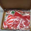 20 Pcs Christmas Bow Gingerbread 6 Inch Large Christmas Wreaths Bows for Tree Gift Wrapping Garland Decoration Vintage Holiday Party Crafts Xmas Tree Ribbon Ornaments