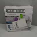 BLACK+DECKER 9-Inch Frameless Box Fan, Freestanding Desk Fan with 3-Speed Settings, Portable Fan for Home Office or Garage, BFB09W, White