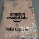 Amazon Essentials x Sofia Grainge Women's Stretch Modal Long-Sleeve Button-Front Top and Full-Length Bottom Pajama Set, Light Pink, Large