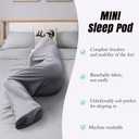 Hooded Sleep Pod Wearable Blanket - 2-in-1 Portable Full-Body Sleeping Bag - Comfortable Adult Swaddle Sack for Relaxing, Camping & Travel - Lightweight & Machine Washable